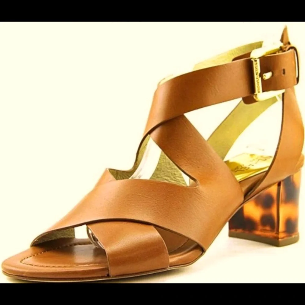 Michael Kors Leather Maribella Sandals - Picture 2 of 3